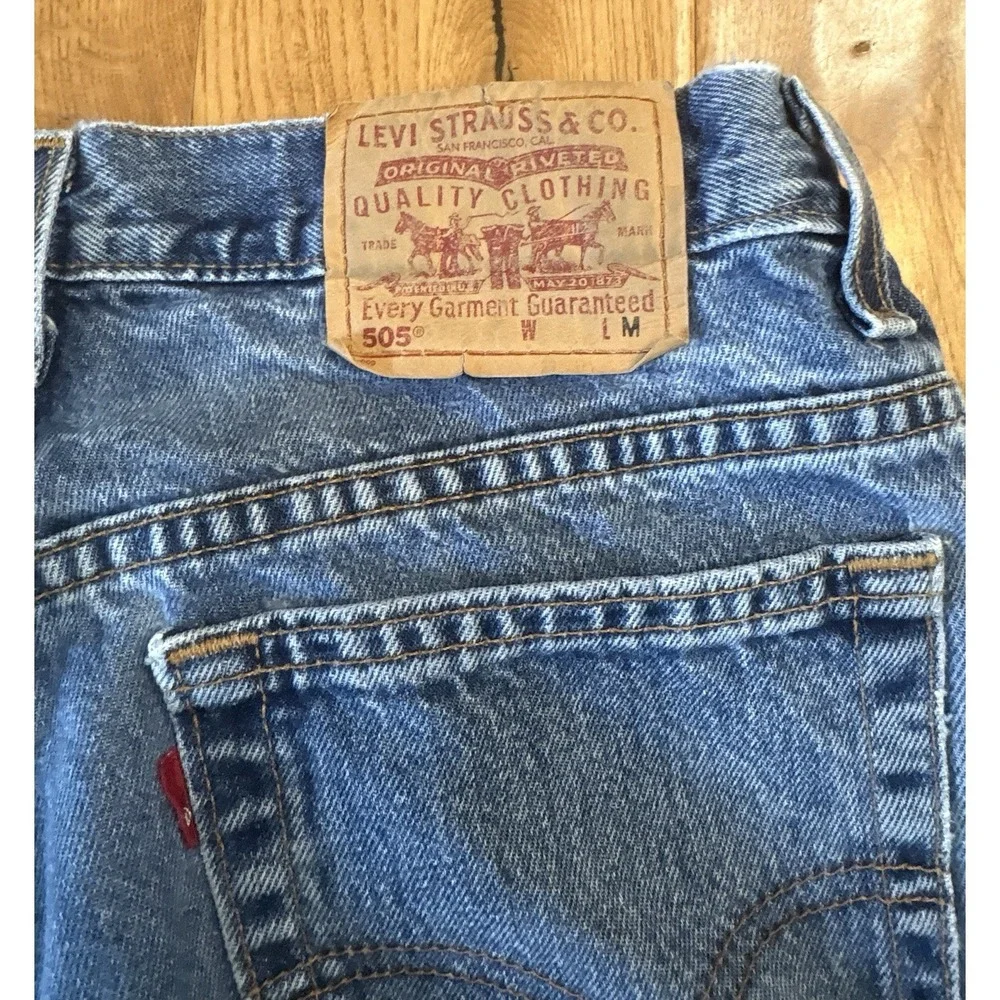 Levi's Women's 505 Low Rise Straight‎ Leg Jeans Made In USA Size 12